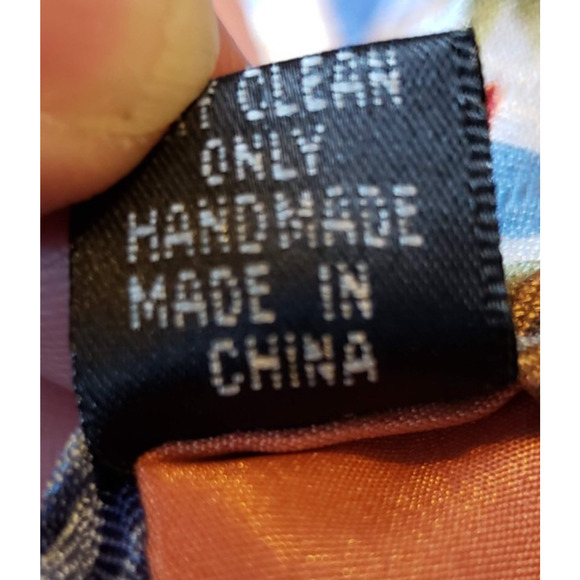 Tropicals By Tango Men's Blur Silk Beach Palm Trees Summer Waves Necktie Tie - Picture 5 of 7